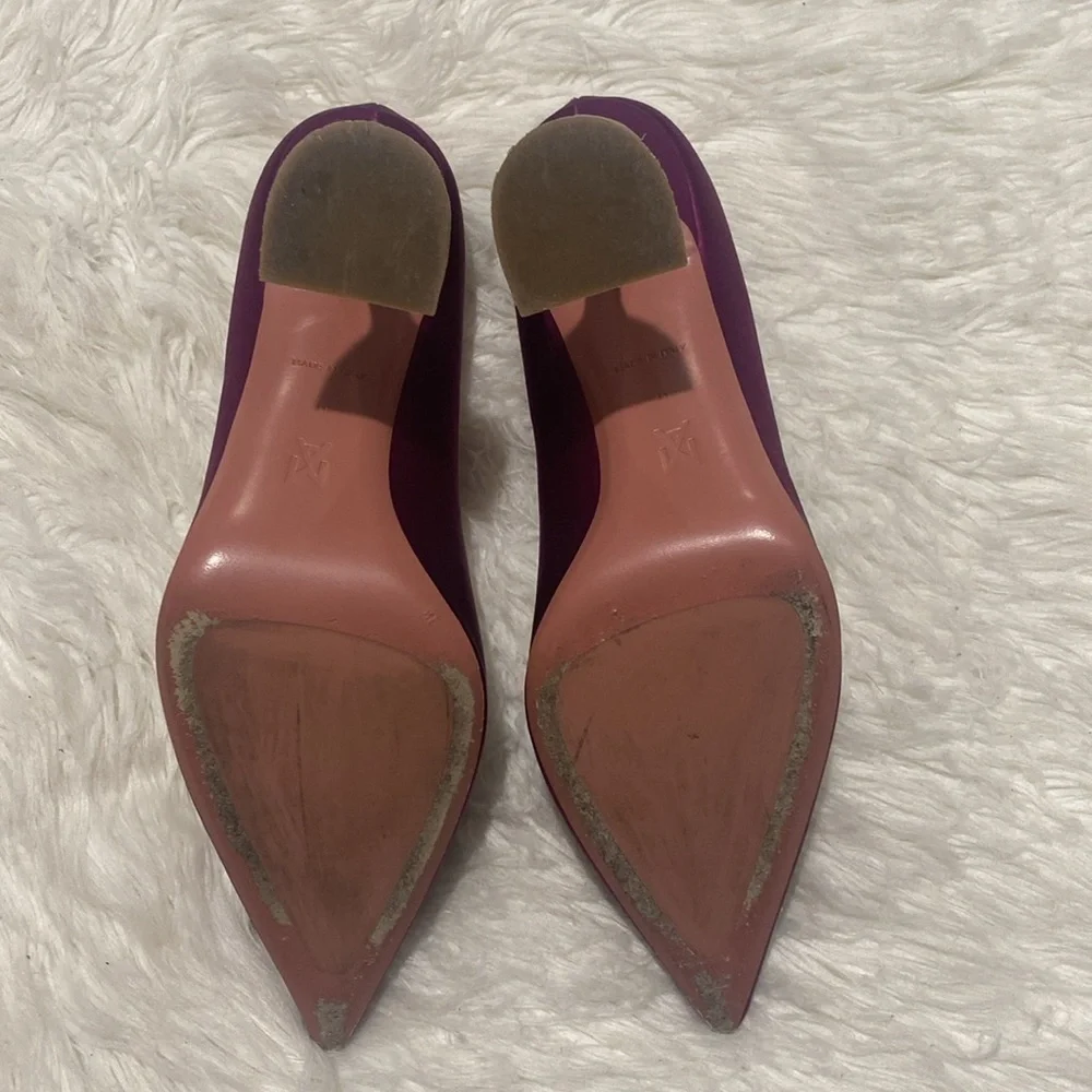 Amina Muaddi Begum Brooch pointed toe pump size 41EU